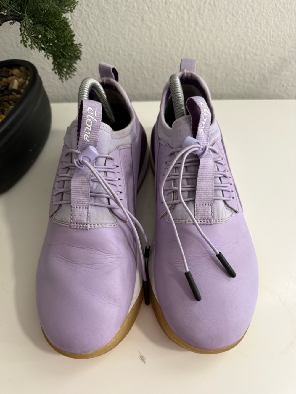 Clove Women's Lavender Athletic Sneakers with Deep Purple Accents - Picture 2 of 9
